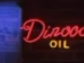 Dinoco Oil neon sign in the Cotter Pin.