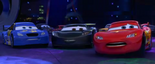 With Flash in the Swedish version of Cars 2.
