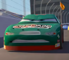 The green Nitroade car from the Cars teaser trailer.