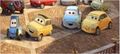 Franca and Francesca with Luigi and Guido on the Cars 2 poster.