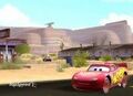 Lightning McQueen on Radiator Springs.