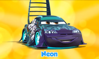 Neon paint job from Cars: Fast as Lightning
