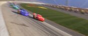 McQueen, Daniel Swervez, and other Piston Cup racers