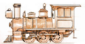 Concept Art (Notice that Muir was Originally as 0-6-0 instead of 2-6-0.)