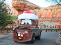 Mater dressed as Santa Car